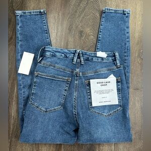 Good American Good Legs Crop Extreme V Jeans